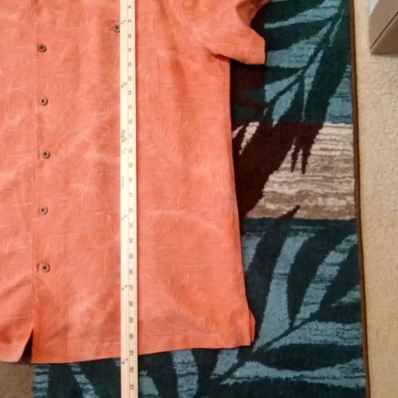 Island shores washable silk men's button up shirt vacation size extra large - Picture 7 of 8